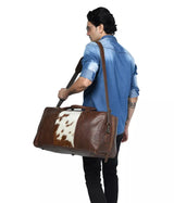 COW FUR TRAVEL DUFFLE Bag