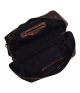 Leather & Canvas Duffle Bag for Women