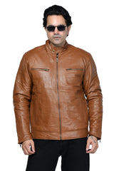 MEN’S CONTEMPORARY LEATHER JACKET