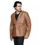 MEN'S LEATHER SPORTS JACKET