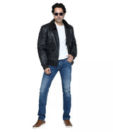 MEN’S FUR LEATHER JACKET