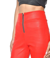 LADIES STRETCH LEATHER PANTS