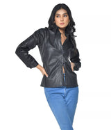 SHEEP LEATHER DRESS SHIRT