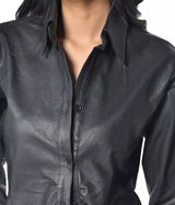 SHEEP LEATHER DRESS SHIRT