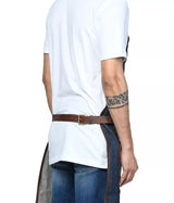 MEN'S DENIM LEATHER APRON