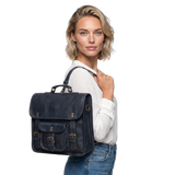 The THREE IN ONE BACKPACK IN NAVY BLUE