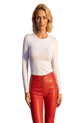 LADIES STRETCH LEATHER PANTS