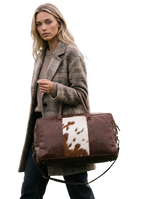 COW FUR TRAVEL DUFFLE