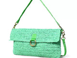NATURAL STRAW SHOULDER BAG