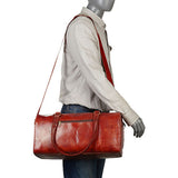 The RED ROUNDED DUFFLE