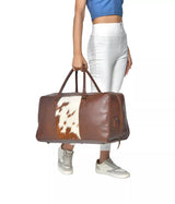 Cow Fur Travel Duffle Bags