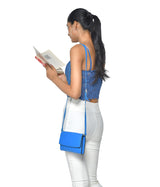 PETITE SHOULDER BAG IN ROYAL BLUE