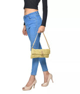 NATURAL STRAW SHOULDER BAG