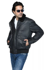 MEN’S FUR LEATHER JACKET