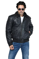 MEN’S FUR LEATHER JACKET