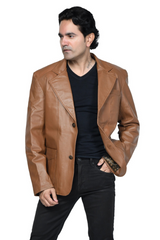 MEN'S LEATHER SPORTS JACKET