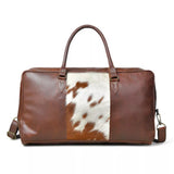 Cow Fur Travel Duffle Bags