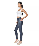 LADIES STRETCH LEATHER PANTS with Back Pockets