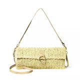 NATURAL STRAW SHOULDER BAG