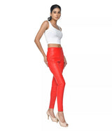 LADIES STRETCH LEATHER PANTS with Back Pockets