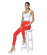 LADIES STRETCH LEATHER PANTS with Back Pockets
