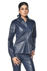 SHEEP LEATHER DRESS SHIRT