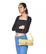 NATURAL STRAW SHOULDER BAG