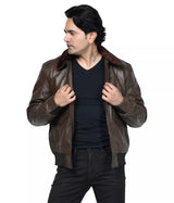 MEN’S FUR LEATHER JACKET