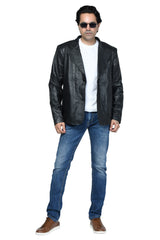 MEN'S LEATHER SPORTS JACKET