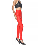 LADIES STRETCH LEATHER PANTS