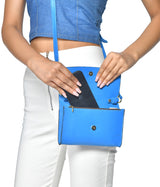 PETITE SHOULDER BAG IN ROYAL BLUE
