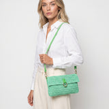 NATURAL STRAW SHOULDER BAG