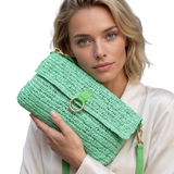 NATURAL STRAW SHOULDER BAG