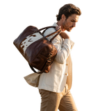 COW FUR TRAVEL DUFFLE Bag