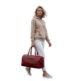 The RED ROUND DUFFLE