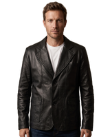 MEN'S LEATHER SPORTS JACKET