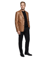 MEN'S LEATHER SPORTS JACKET