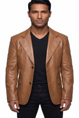 MEN'S LEATHER SPORTS JACKET