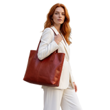 The CLASSIC LEATHER TOTE