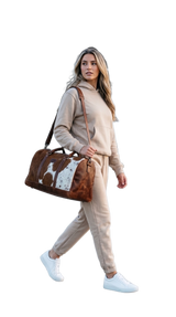 COW FUR TRAVEL DUFFLE