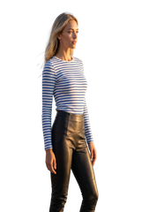 LADIES STRETCH LEATHER PANTS