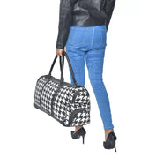 Woven Jacquard Travel Duffle Bag for Women