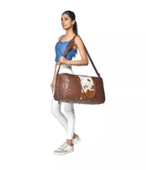 Cow Fur Travel Duffle Bags