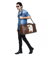 COW FUR TRAVEL DUFFLE Bag