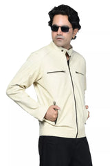 MEN’S CONTEMPORARY LEATHER JACKET