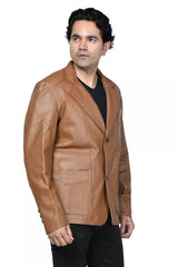 MEN'S LEATHER SPORTS JACKET